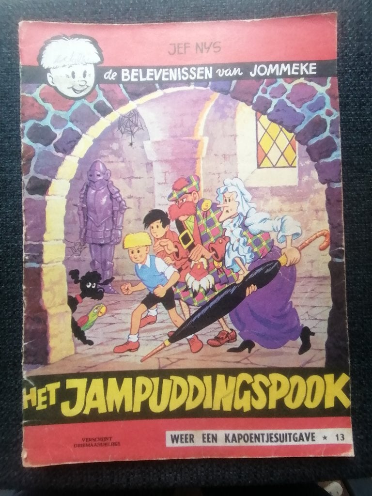 Jommeke album nr.13 Het jampuddingspook (aantal:3), Boeken, Jef Nys., Meerdere stripboeken, Ophalen, Gelezen