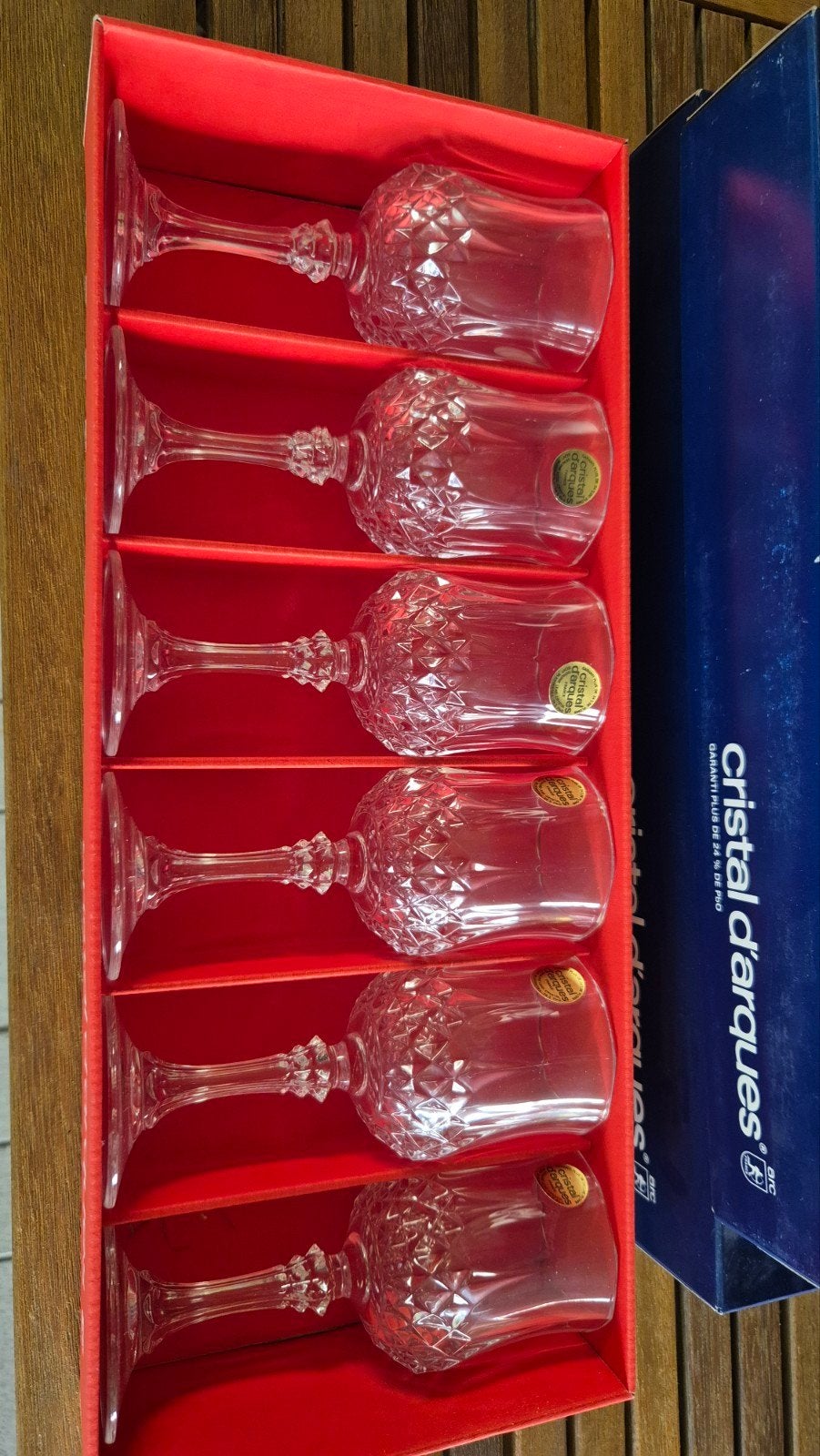 cristal d arques glazen 17.5cl 12 cl 6 cl, Antiek en Kunst, Ophalen