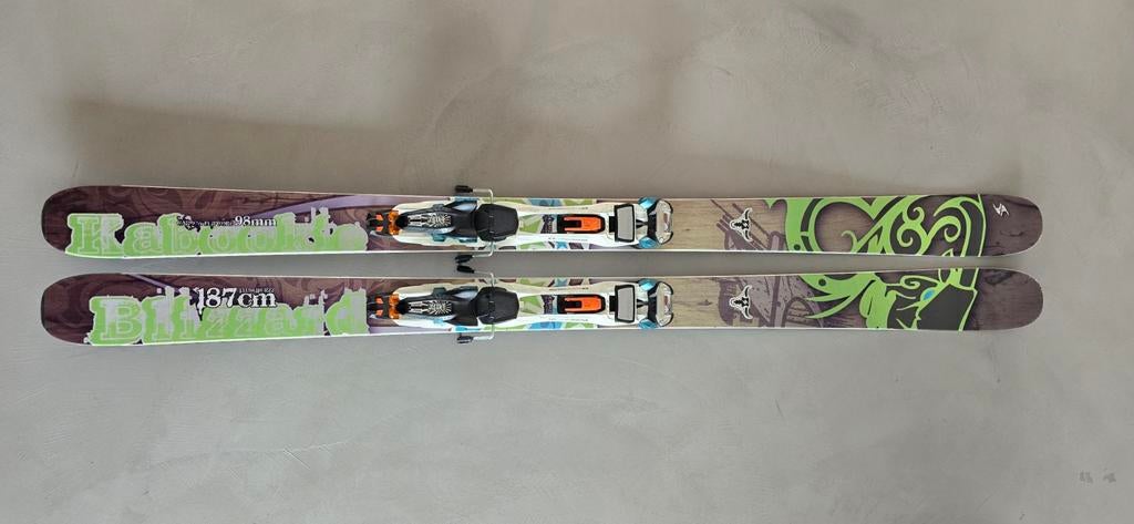 Blizzard Kabookie 187 + Marker Duke 16, Sport en Fitness, Skiën en Langlaufen, Zo goed als nieuw, Ski's, Ski, Overige merken, 180 cm of meer