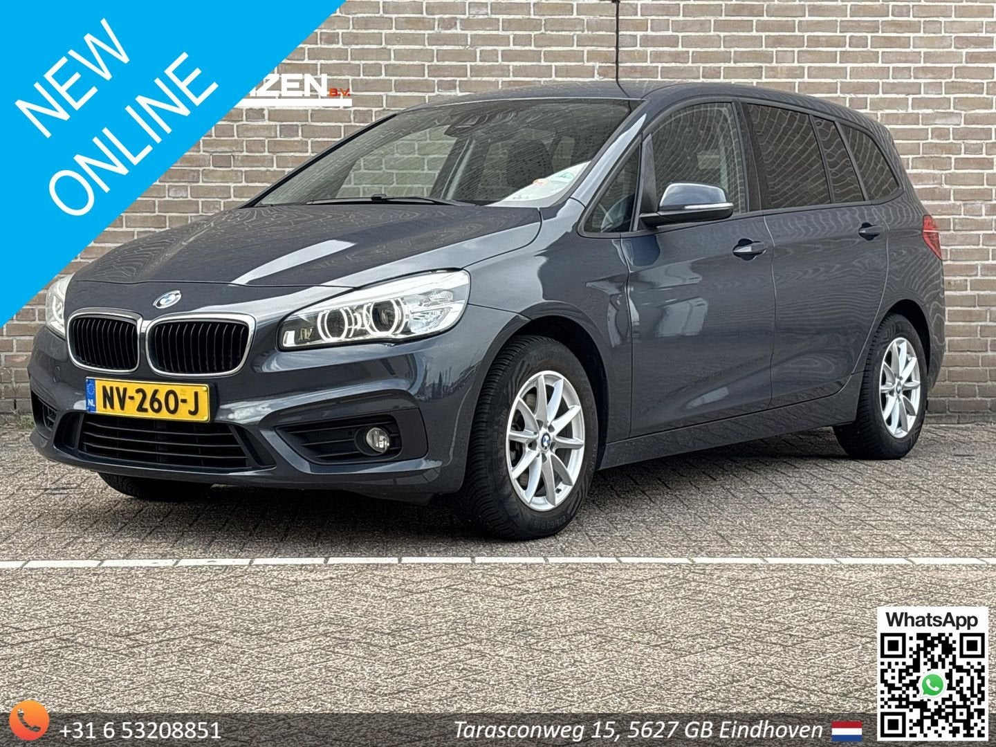 BMW 214 Gran Tourer 2-serie 214d Executive | APK 06-2027 | C, Autos, BMW, Argent ou Gris, Entreprise, Boîte manuelle, Diesel