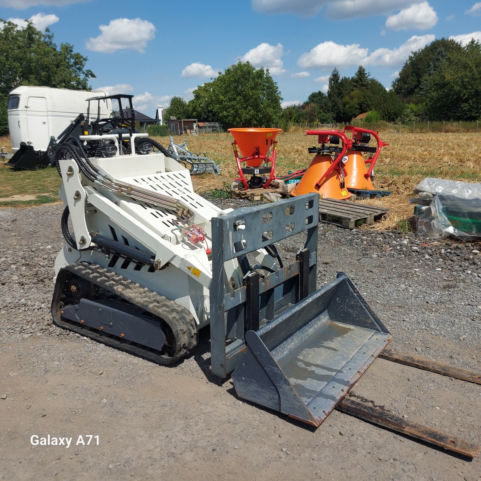 skidster rups diesel bak-palletvork NIEUWSTAAT!, Enlèvement