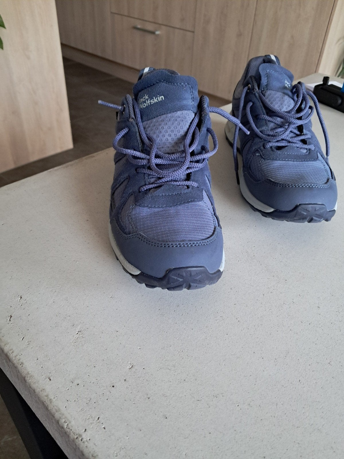 wandelschoenen jack wolfskin blauw, Ophalen, Zo goed als nieuw, Schoenen