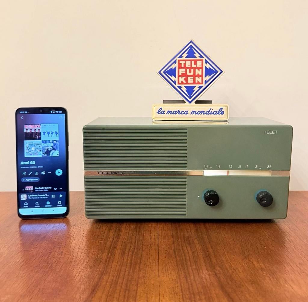 RADIO VINTAGE TELEFUNKEN TELET R530, RADIO À TUBE BLUETOOTH, Envoi