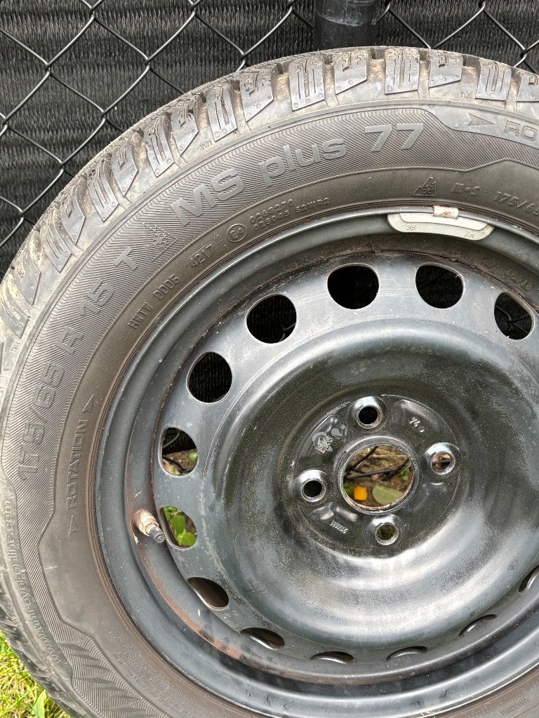 2 x autobanden met velg, Ophalen, Gebruikt, Banden en Velgen