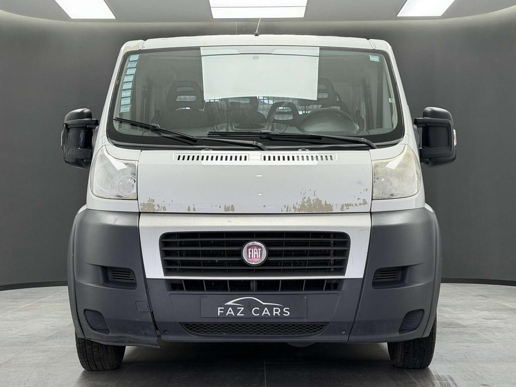 Fiat Ducato 2.3 Multijet * DOUBLE CABINE + BENNE + 7 PLACES, Auto's, Voorwielaandrijving, Stof, Gebruikt, Zwart
