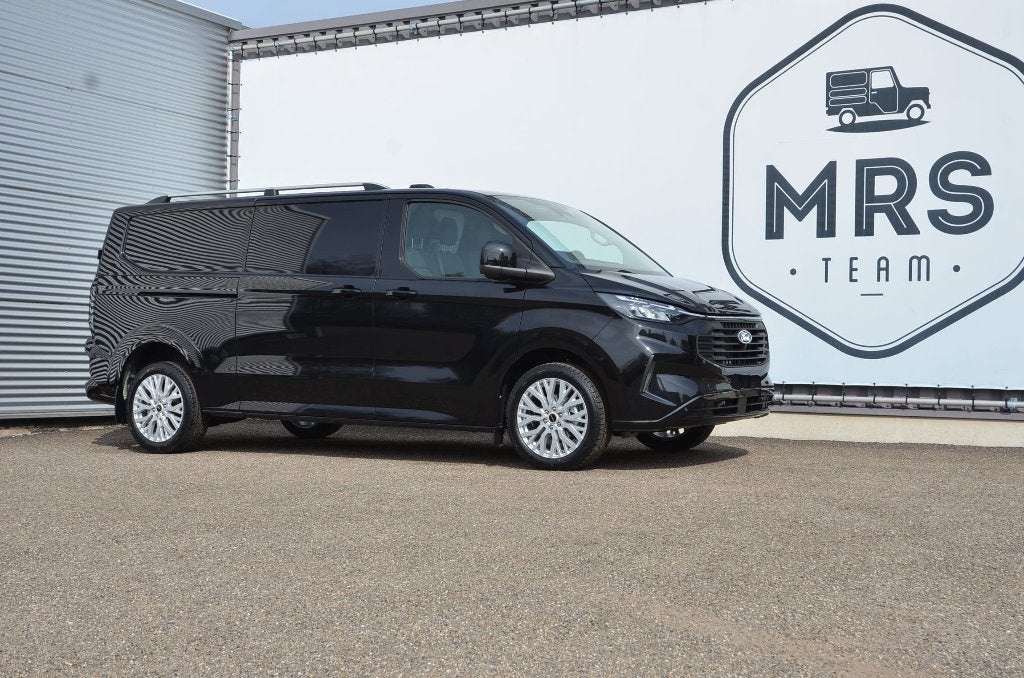 Ford Transit Custom- L2- Limited- Automaat- Nieuw- 38500+BTW, Automaat, Stof, Euro 6, Zwart