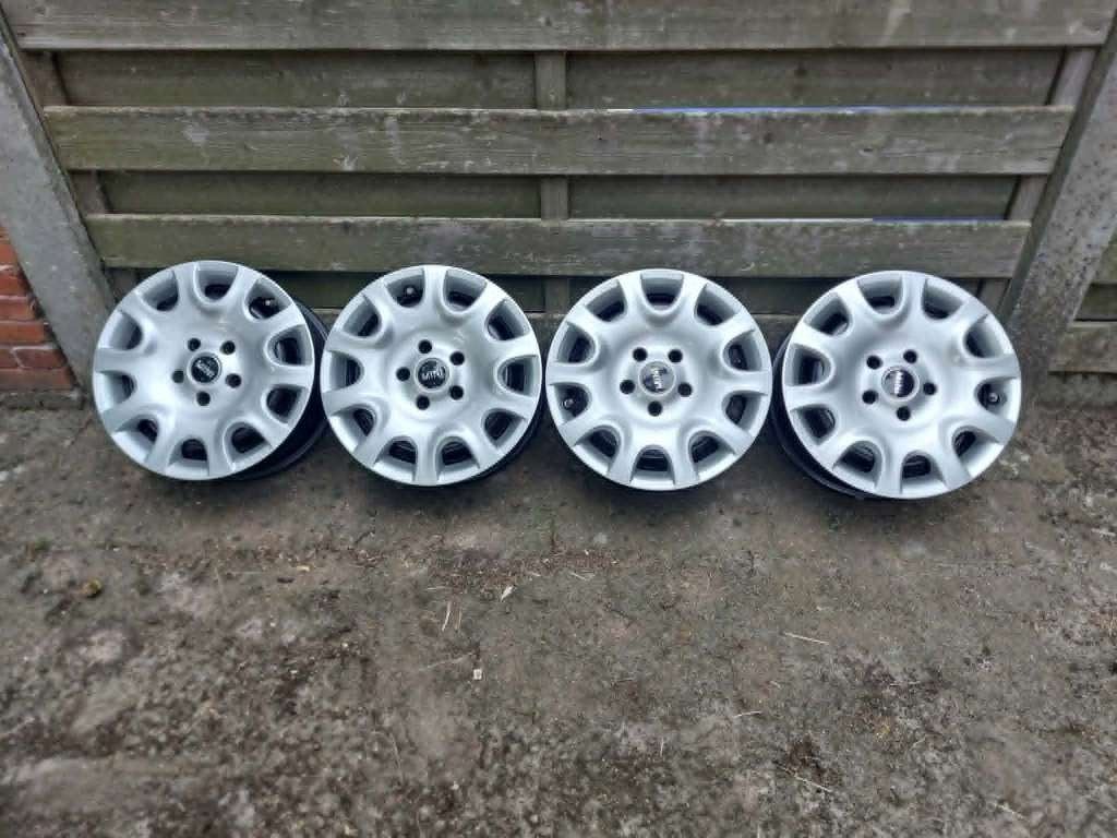 4 velgen 5x112 met wieldeksels voor mini cooper vanaf 2014, Auto-onderdelen, Ophalen, 15 inch, Velg(en), 175 mm