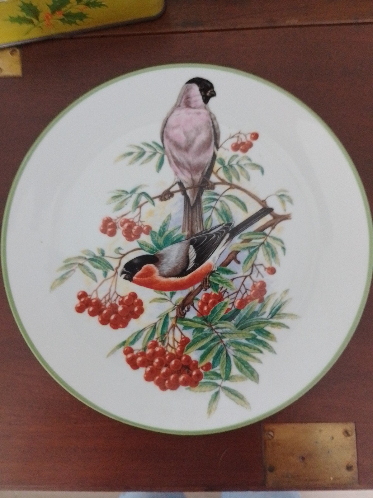 Porseleinen decoratief bord, gemerkt, Antiek en Kunst, Ophalen of Verzenden