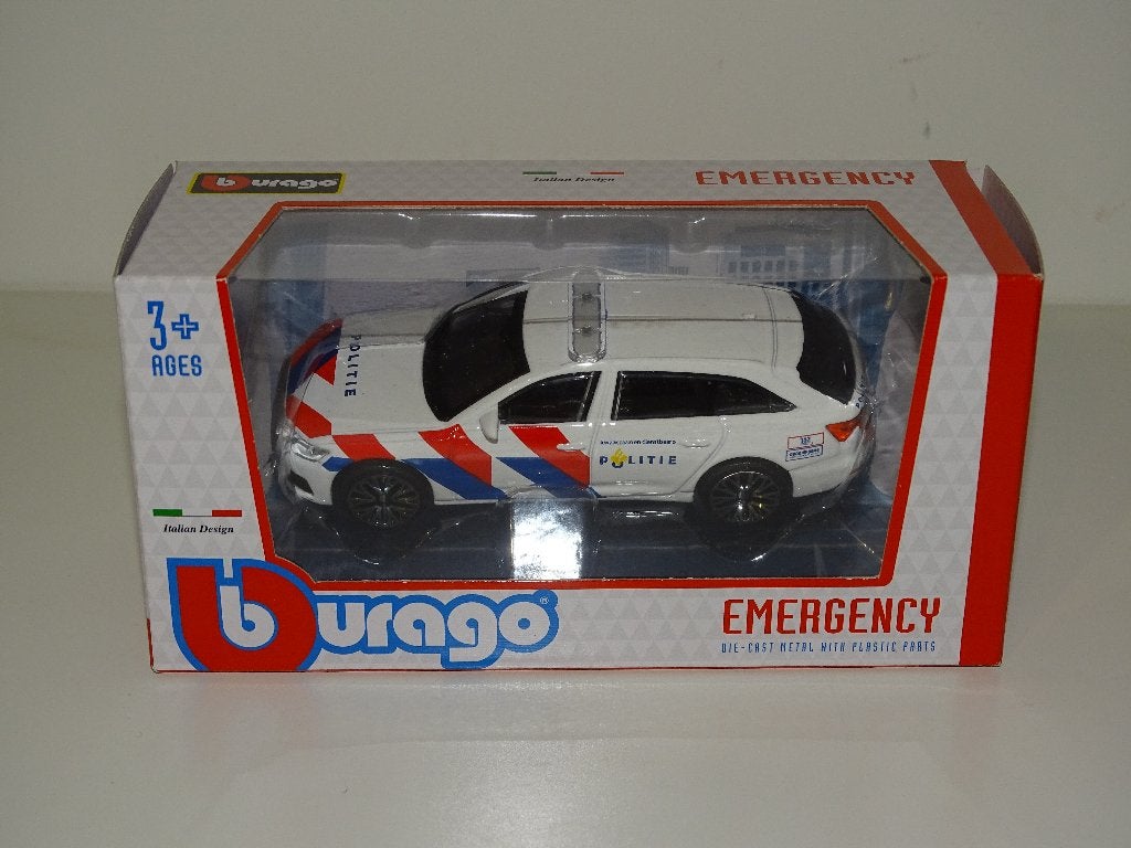 Audi A6 Avant Politie Bburago Emergency 1/43 Police, Enlèvement ou Envoi, Neuf, Voiture, Autres marques