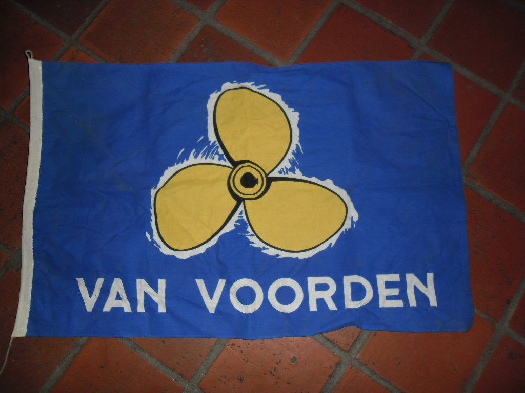 Reclame vlag van Voorden scheepschroeven, Ophalen of Verzenden, Zo goed als nieuw