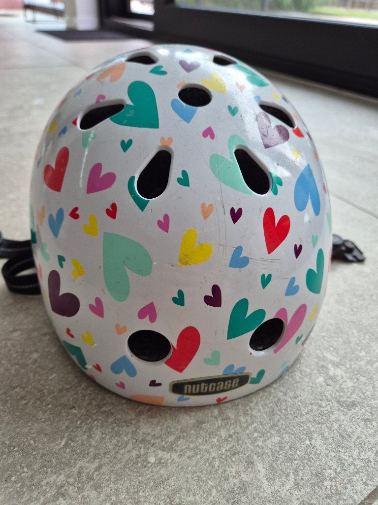 Casque de vélo pour enfant 48-52 cm, Vélos & Vélomoteurs, XS, Enlèvement, Fille, Utilisé