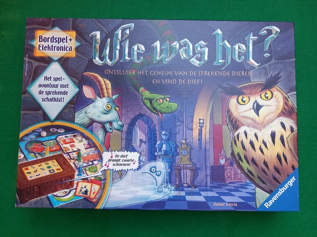 Wie was het?, Trois ou quatre joueurs, Enlèvement, Comme neuf, Ravensburger