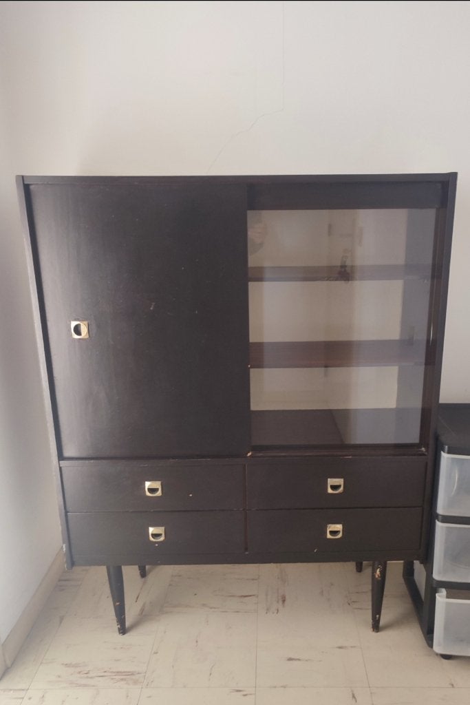 Vitrine portes coulissantes, 25 à 50 cm, Enlèvement, Utilisé, 50 à 100 cm