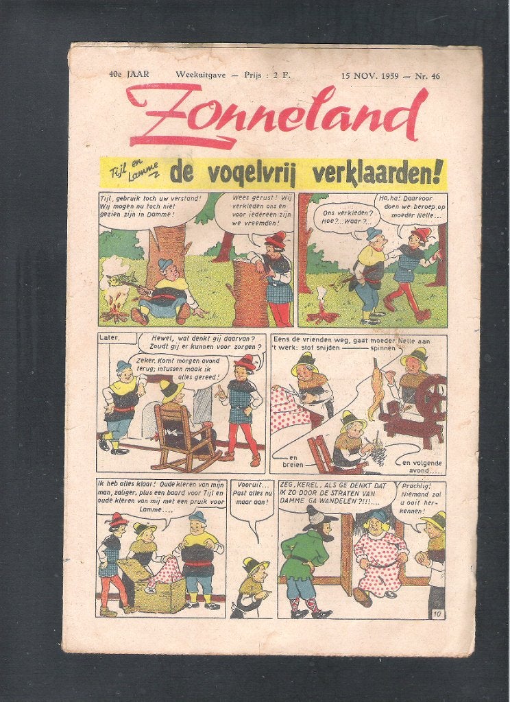 ZONNELAND 15 nov. nr. 46 - de vogelvrij verklaarden, Ophalen of Verzenden, Gelezen