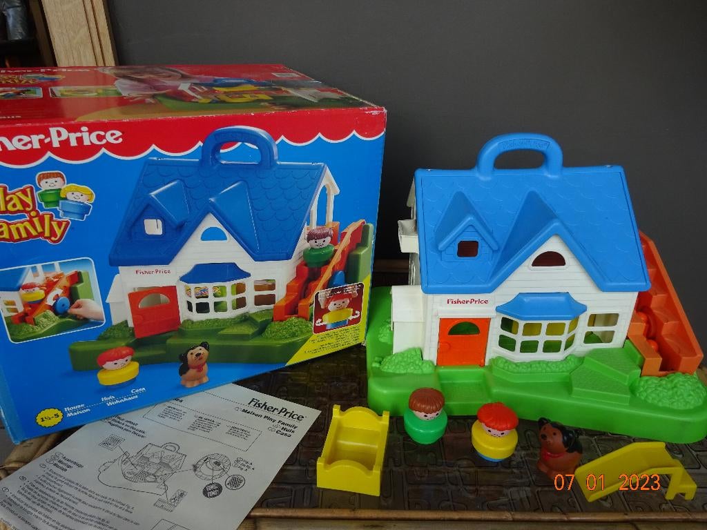 Fisher Price Chunky Little People House Cottage1997 w/Stair, Ophalen of Verzenden