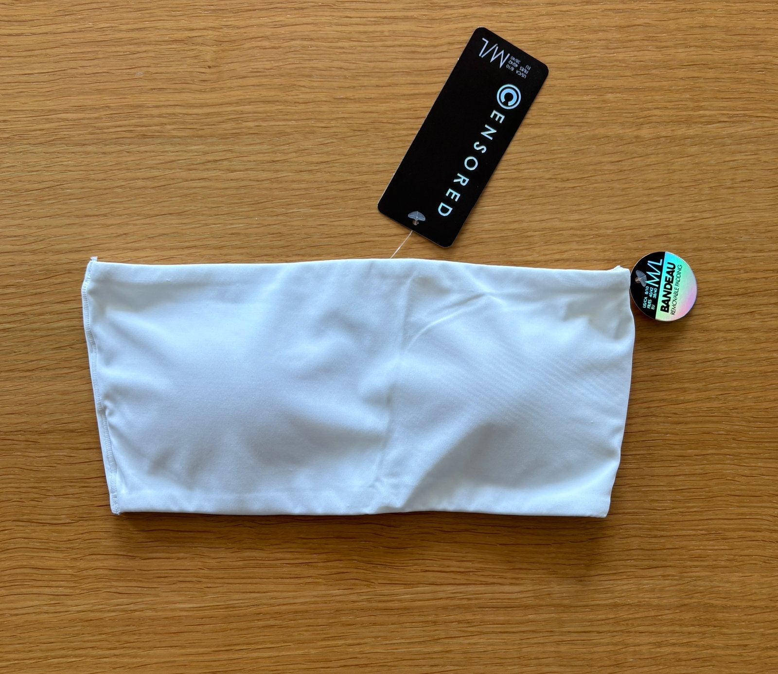 Bandeau blanc rembourré NEUF - M - 5€, Vêtements | Femmes, Sous-vêtements & Lingerie, Enlèvement ou Envoi, Autres types