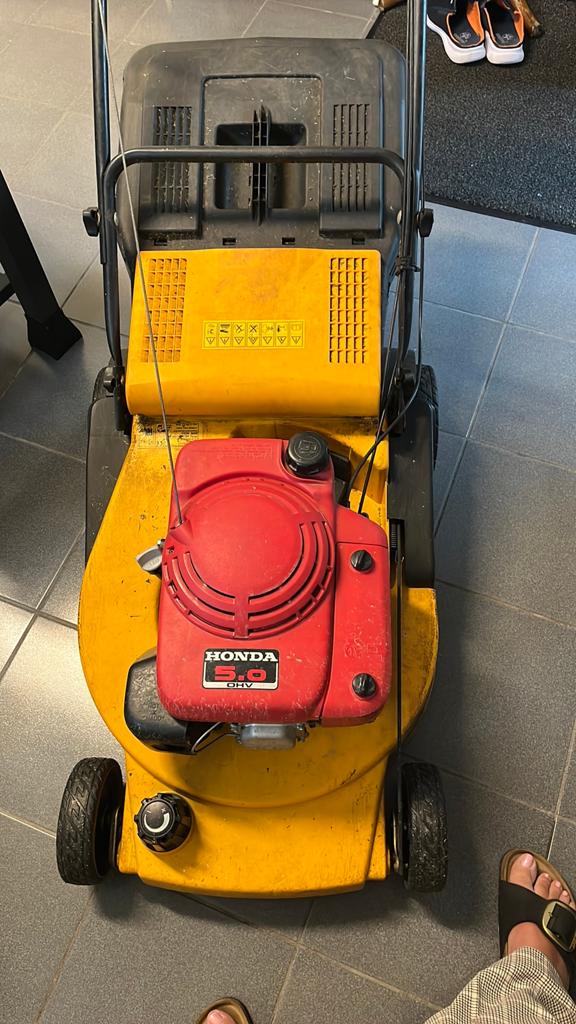 Honda grasmaaier primavera 550S, Ophalen, Cirkelmaaier, Gebruikt, Opvangbak