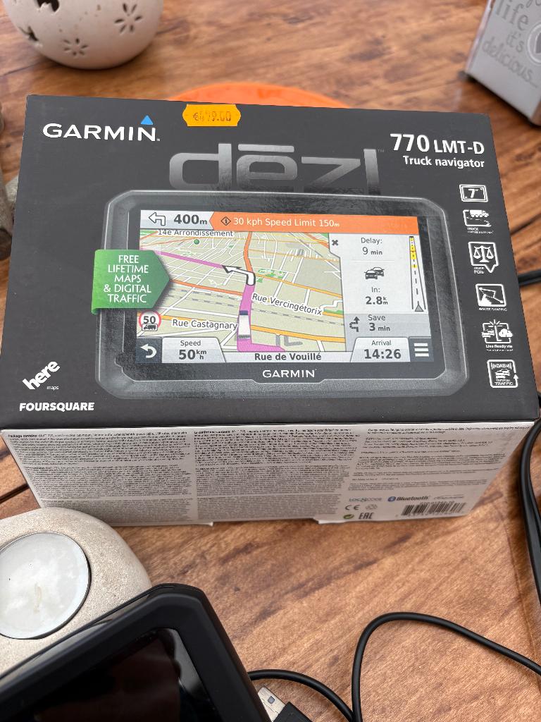 gps Garmin 770 LMT D voiture porteur et camion, Enlèvement ou Envoi, Utilisé, Autres marques, Électronique et Câbles