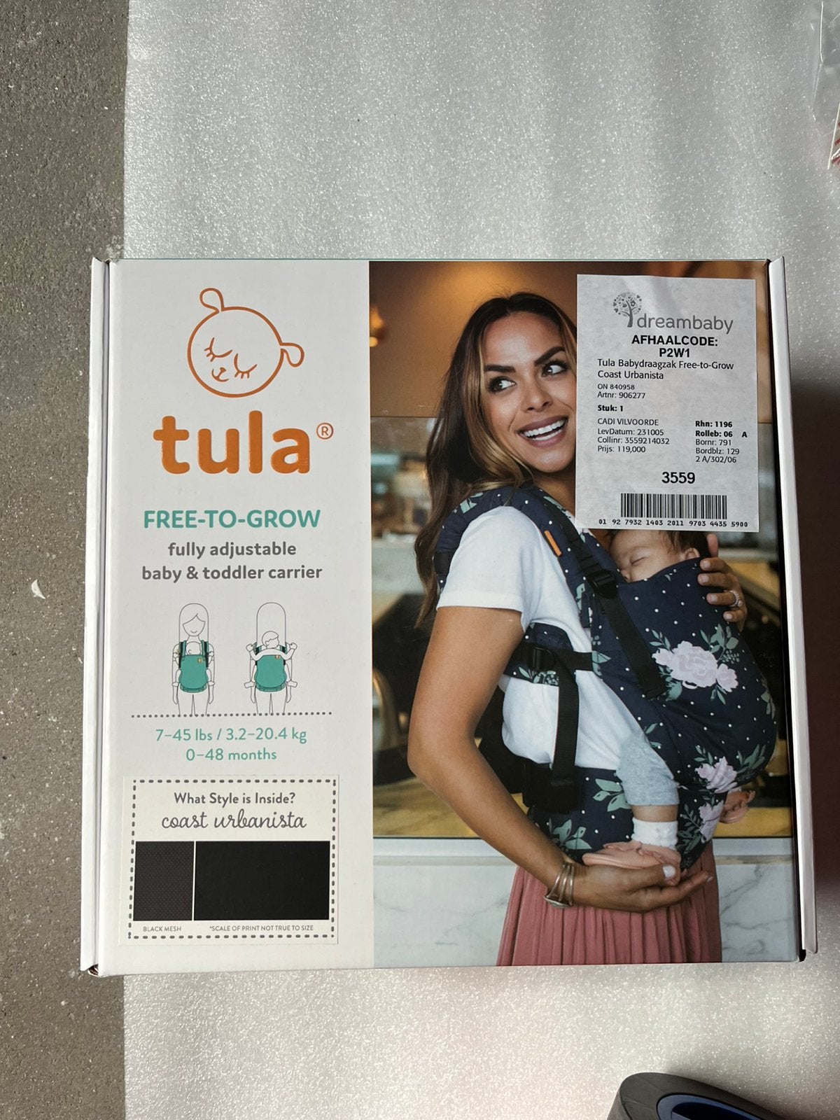 Porte-bébé Tula urbanista Free to grow, Kinderen en Baby's, Babydragers en Draagdoeken, Ophalen, Zo goed als nieuw