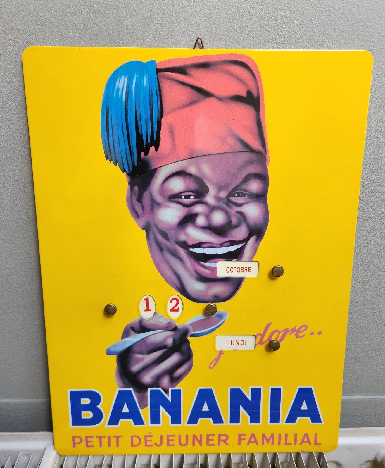 Banania, calendrier de 2007., Collections, Enlèvement ou Envoi, Comme neuf, Panneau publicitaire