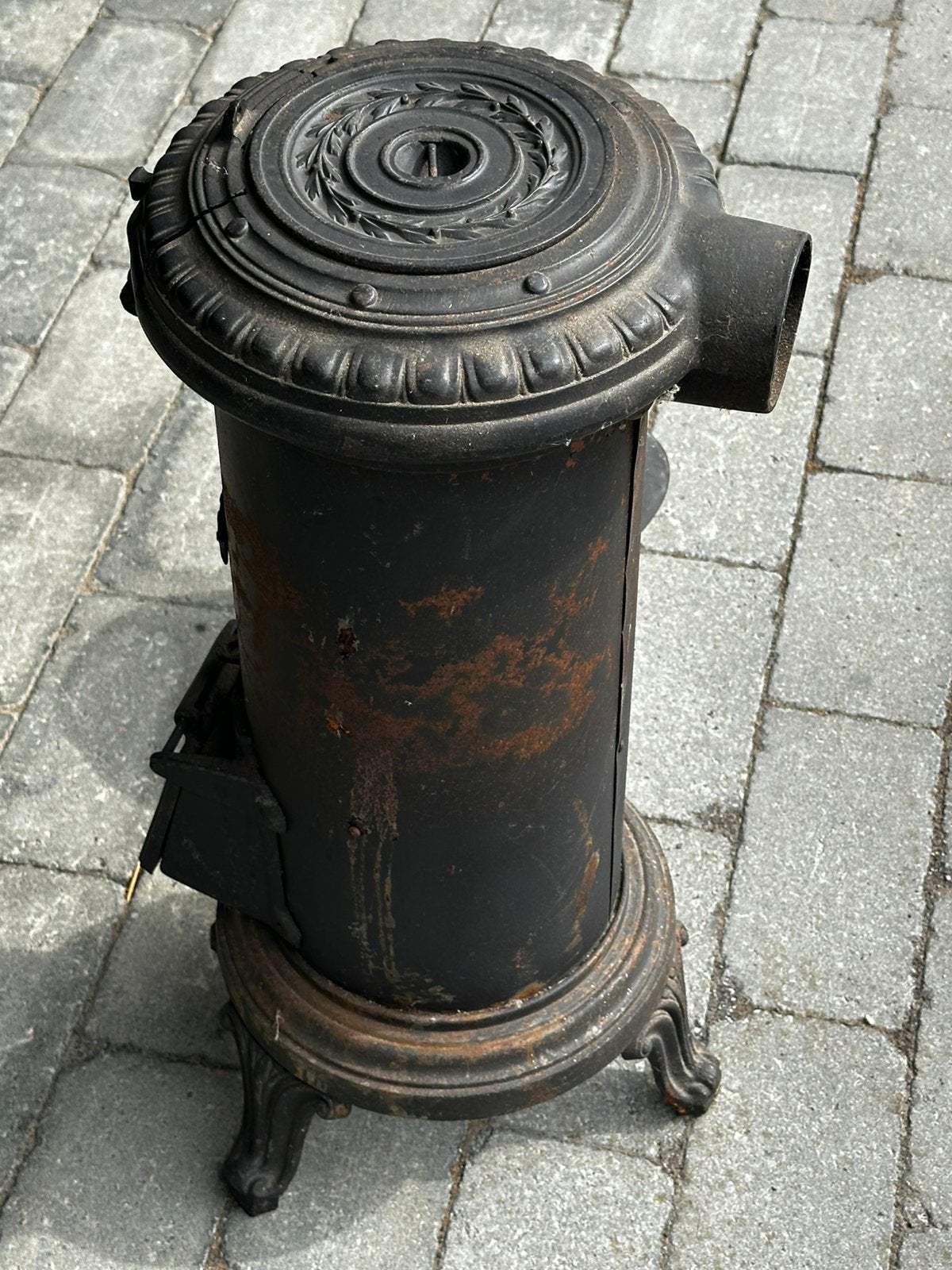Antieke potkachel, Huis en Inrichting, Ophalen, Gebruikt, Vrijstaand, Potkachel