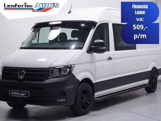 Volkswagen Crafter 2.0 TDI 140 pk L4H3 Dubbel Cabine 6p Airc, Wit, Bedrijf, Parkeersensor, Te koop
