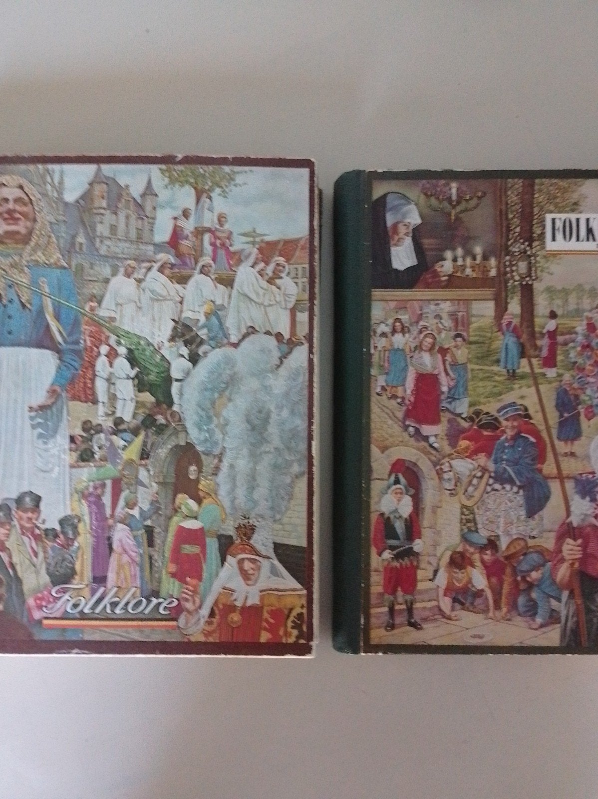 2 folklore prentplakboeken Cote D'or, deel 1 en 2, Antiek en Kunst, Antiek | Boeken en Manuscripten, Ophalen