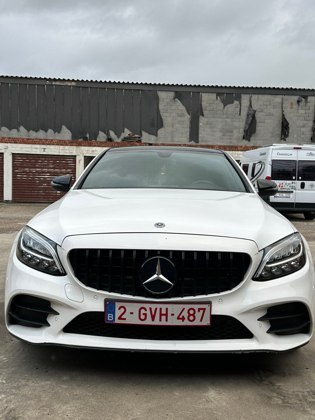 Mercedes-benz c200d AMG pak!!, Auto's, Automaat, Achterwielaandrijving, 4 cilinders, Wit