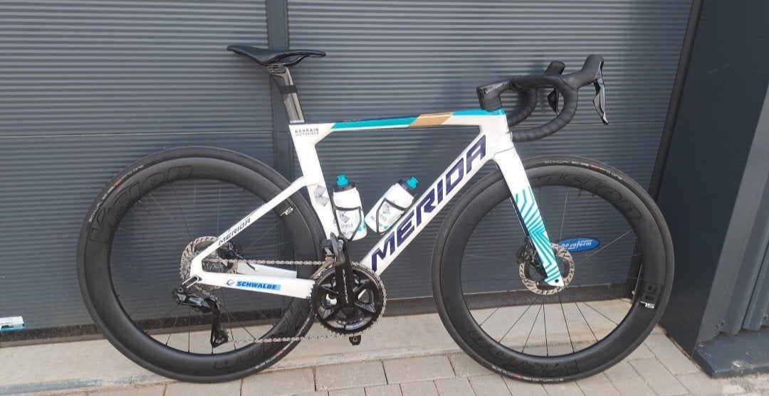 Merida reacto Team Bahrain Victorius, Ophalen of Verzenden, Carbon