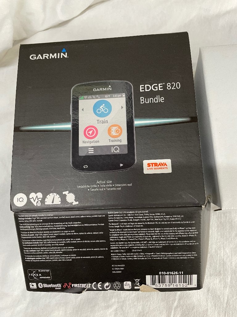 Garmin edge 820 bundel, Ophalen, Gebruikt