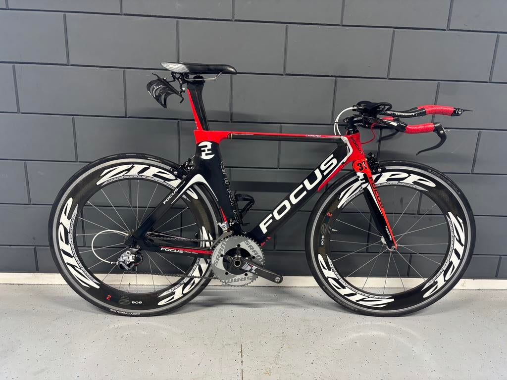 Focus Chrono tijdritfiets maat 54–Carbon frame + Zipp wielen, Enlèvement