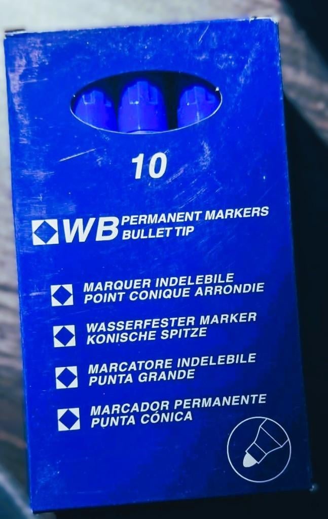 WB Permanent markers, Hobby en Vrije tijd, Tekenen, Ophalen of Verzenden, Nieuw, Overige typen