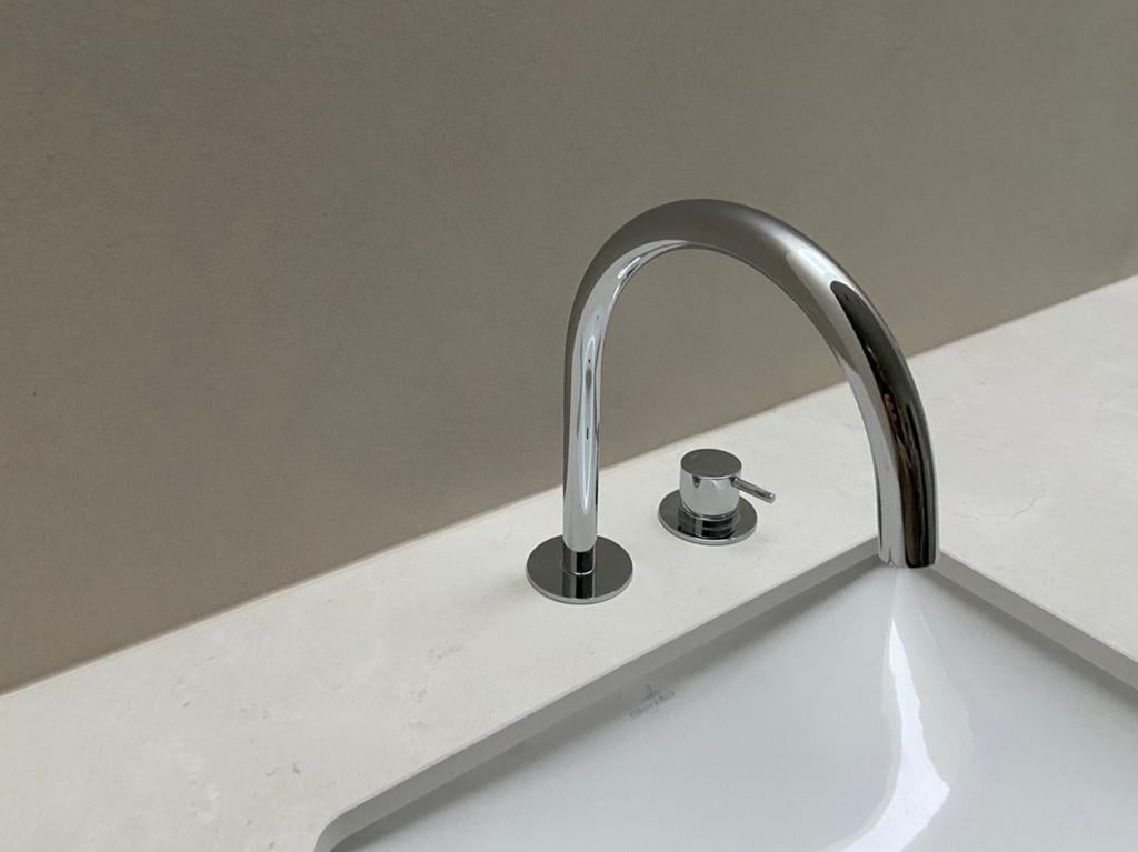 Wastafelkraan Hotbath Cobber in Japandi stijl, Doe-het-zelf en Bouw, Ophalen, Nieuw, Chroom