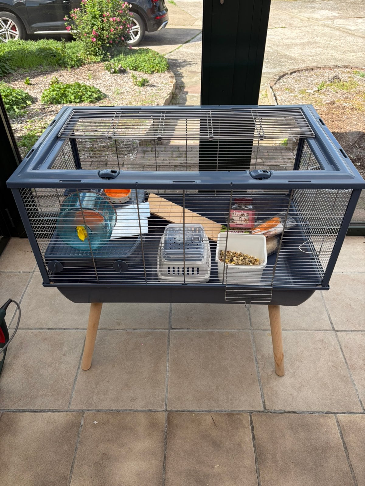 Hamsterkooi met toebehoren, Dieren en Toebehoren, Ophalen, Gebruikt, Hamster