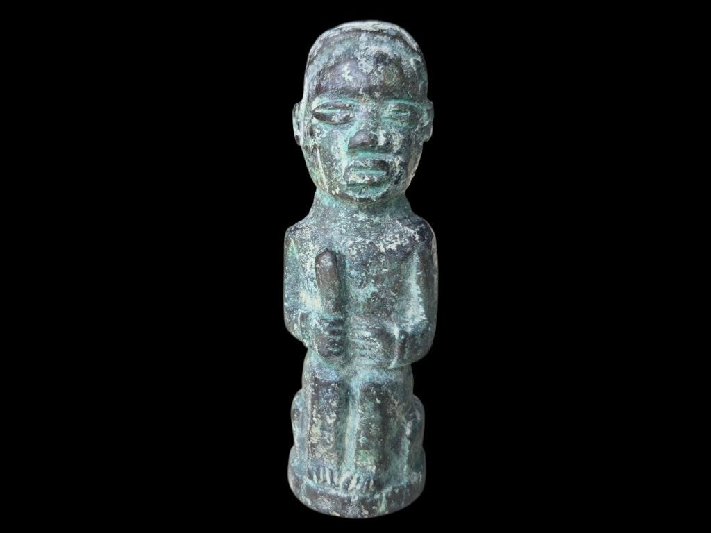 Bronze Kongo de 12 cm de haut, Enlèvement, Bronze