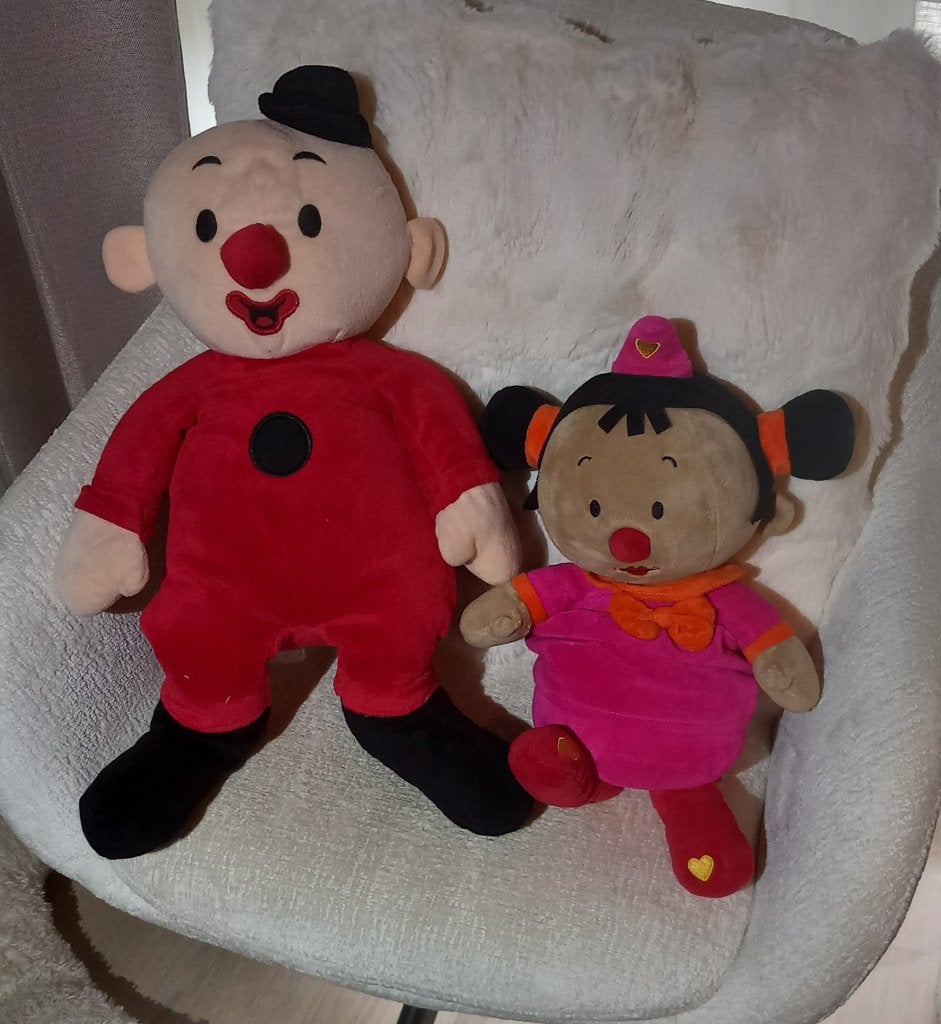 Pluchen Bumba en bumbina, Kinderen en Baby's, Speelgoed | Knuffels en Pluche, Ophalen of Verzenden, Rood