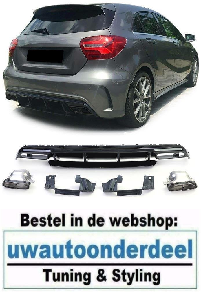 A45 AMG Look BLack Uitlaat Set Voor MB A Klasse W176, Verzenden