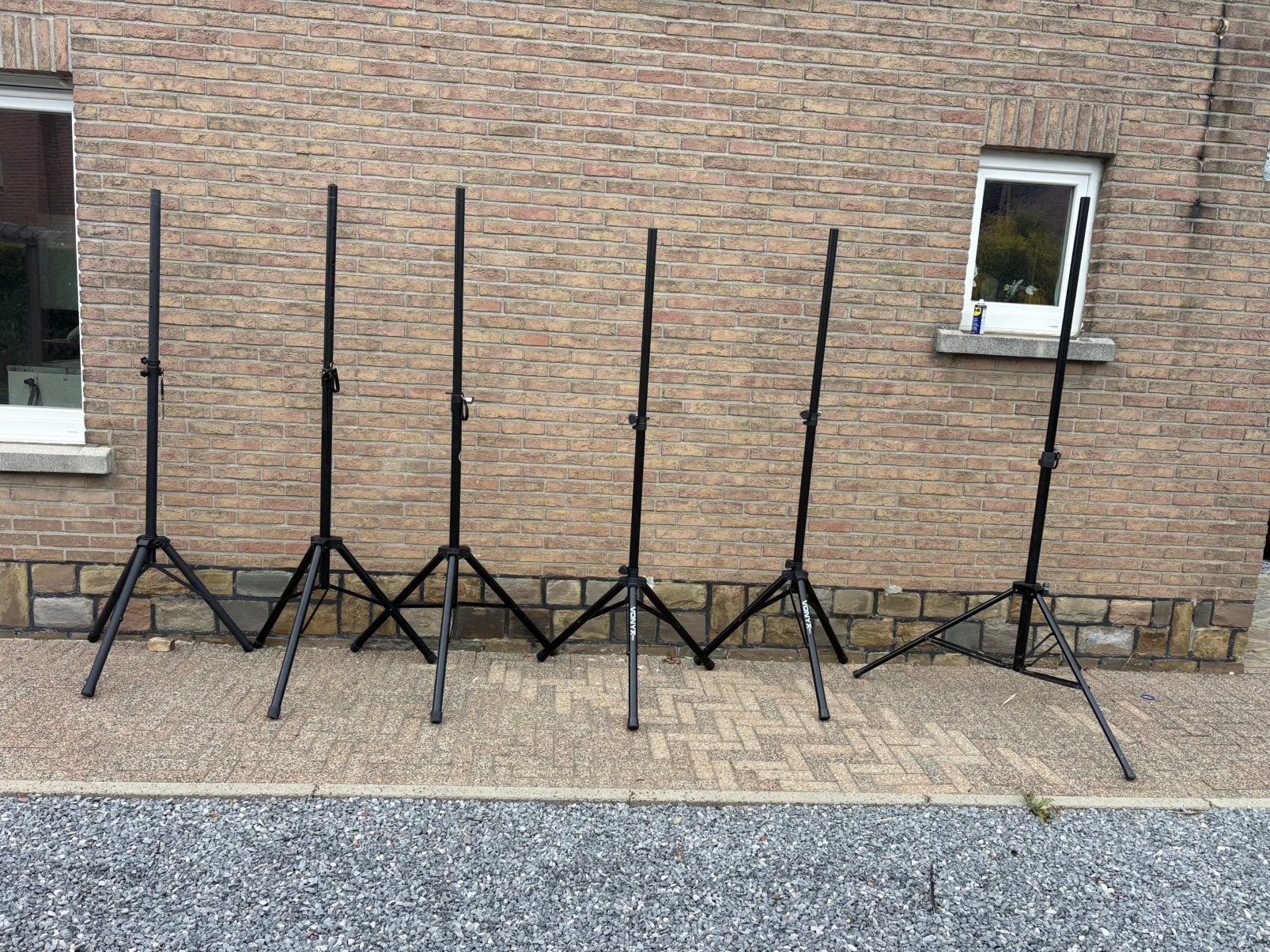 Lot de 6 trepieds / Pied d’enceintes - Vonyx, Stagg & autres, Enlèvement, Comme neuf