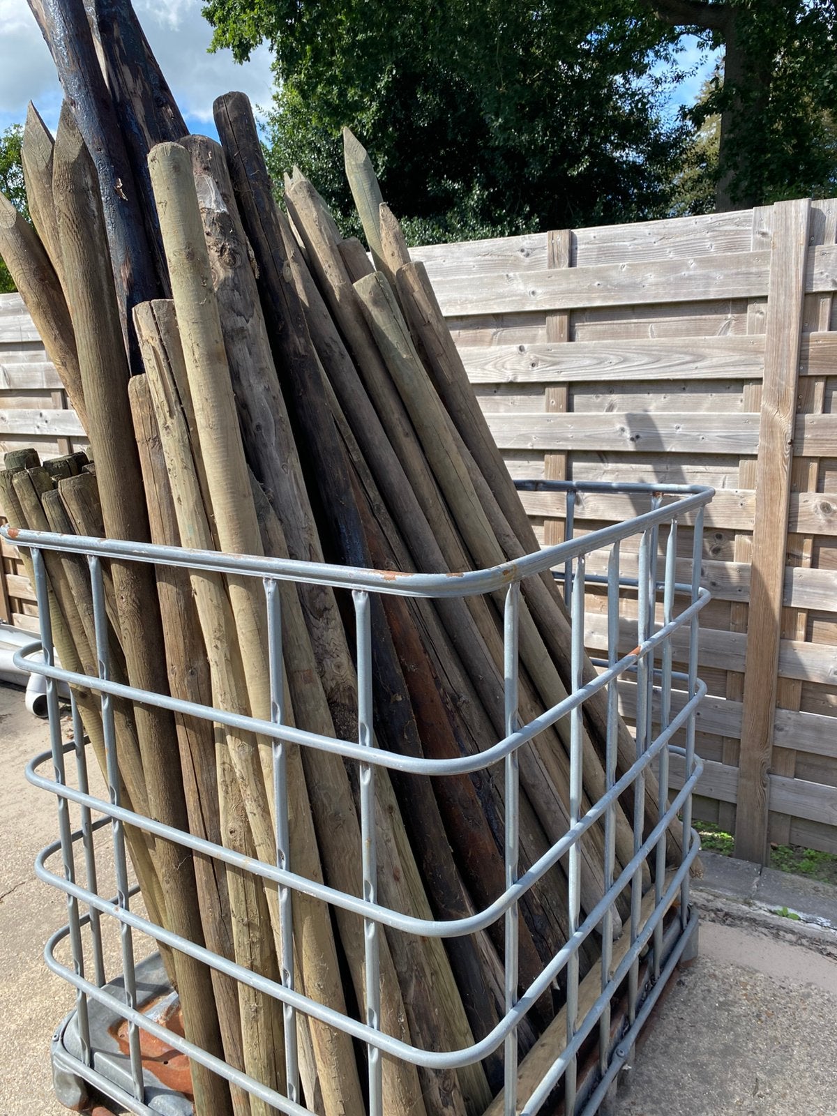 Lot tuinpalen, Ophalen, Nieuw, Palen
