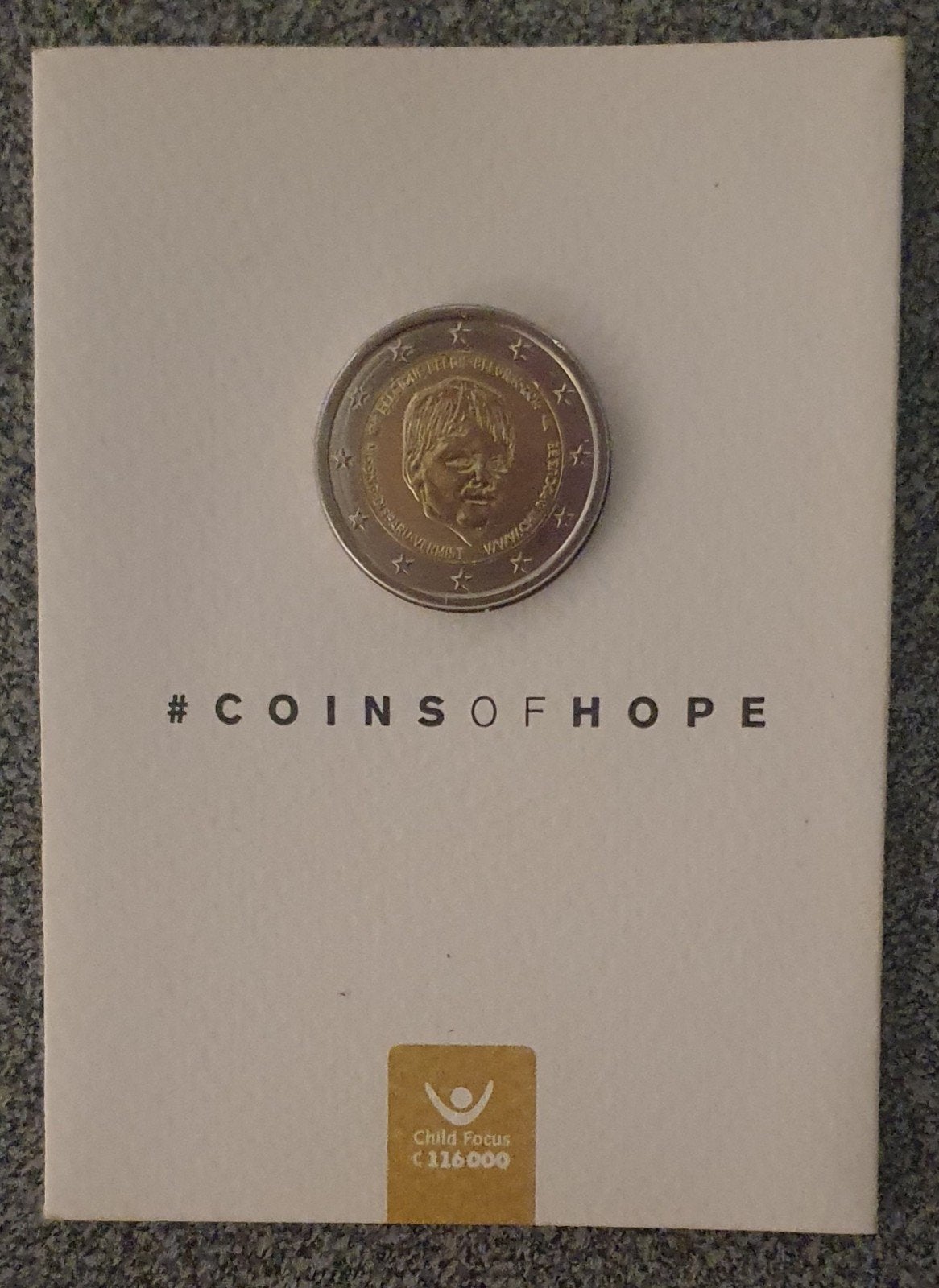 2 euro Child Focus in blisterverpakking., Timbres & Monnaies, Enlèvement ou Envoi, Belgique, 2 euros, Série