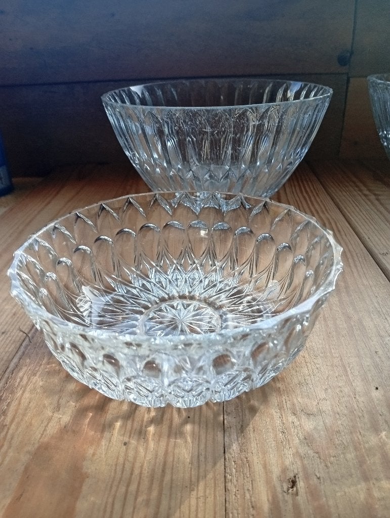 Saladiers et Coupelles Verre Vintage - Arcoroc / Luminarc, Enlèvement ou Envoi
