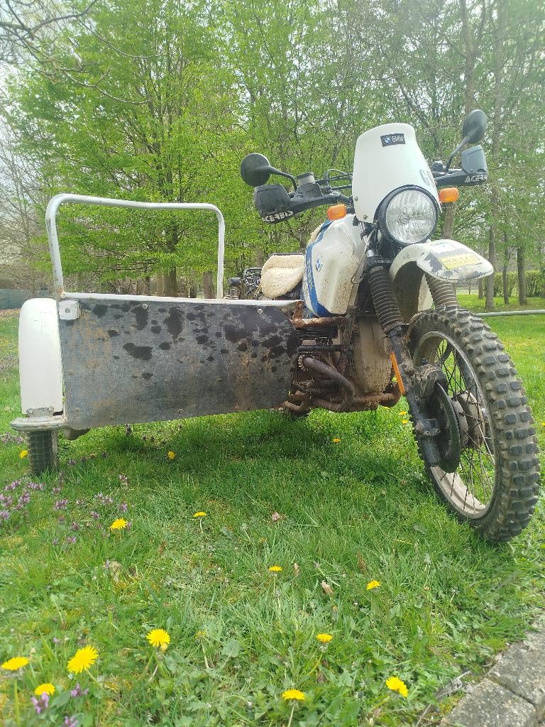 R100GS met cross sidecar + lot onderdelen, Motoren, Motoren | Zijspanmotoren
