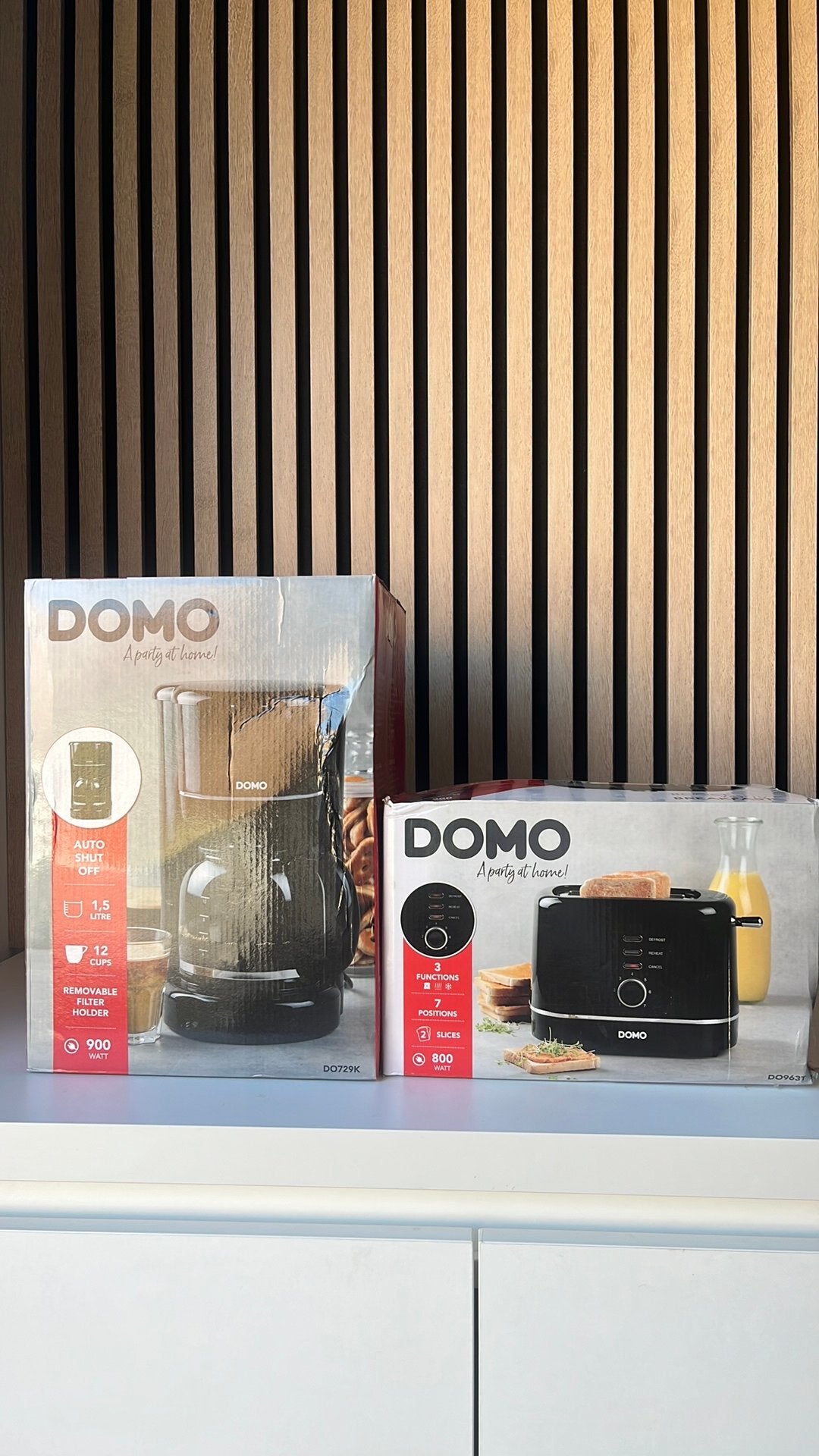 Domo koffiezet en broodrooster, Elektronische apparatuur, Koffiezetapparaten, Ophalen, Afneembaar waterreservoir, 10 kopjes of meer