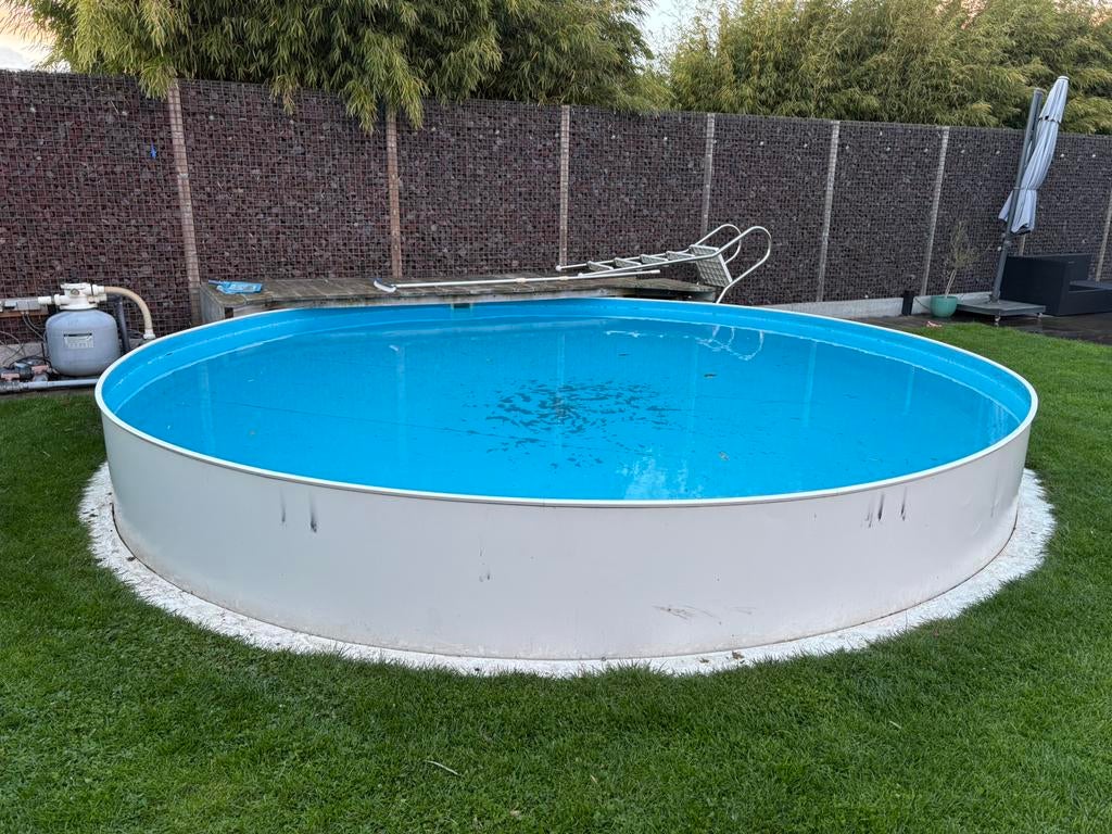 Zwembad met warmtepomp, Gebruikt, Rond, 400 cm of meer, Ophalen