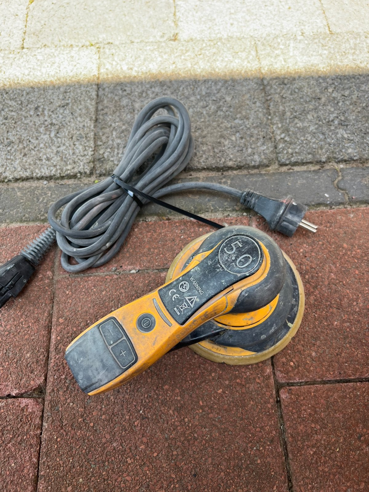Mirka Deros 5.0, Ophalen of Verzenden, Gebruikt, 600 tot 1200 watt, Excentrische schuurmachine