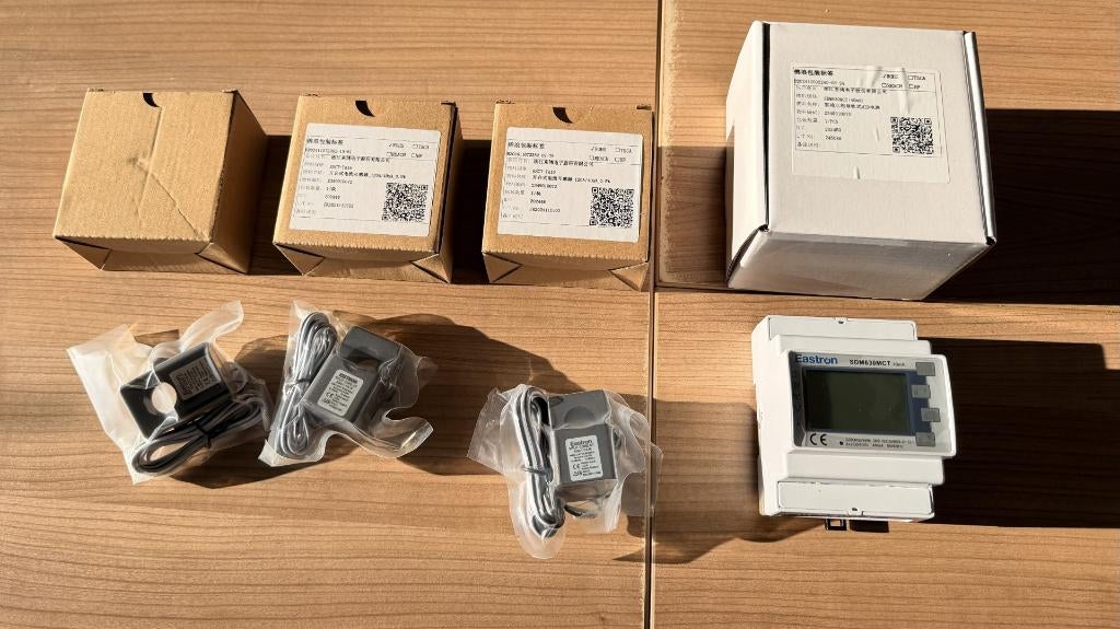 Eastron SDM630MCT met 3 CT klemmen 120A energiemeter / Solis, Ophalen of Verzenden, Nieuw, Knutselwerk