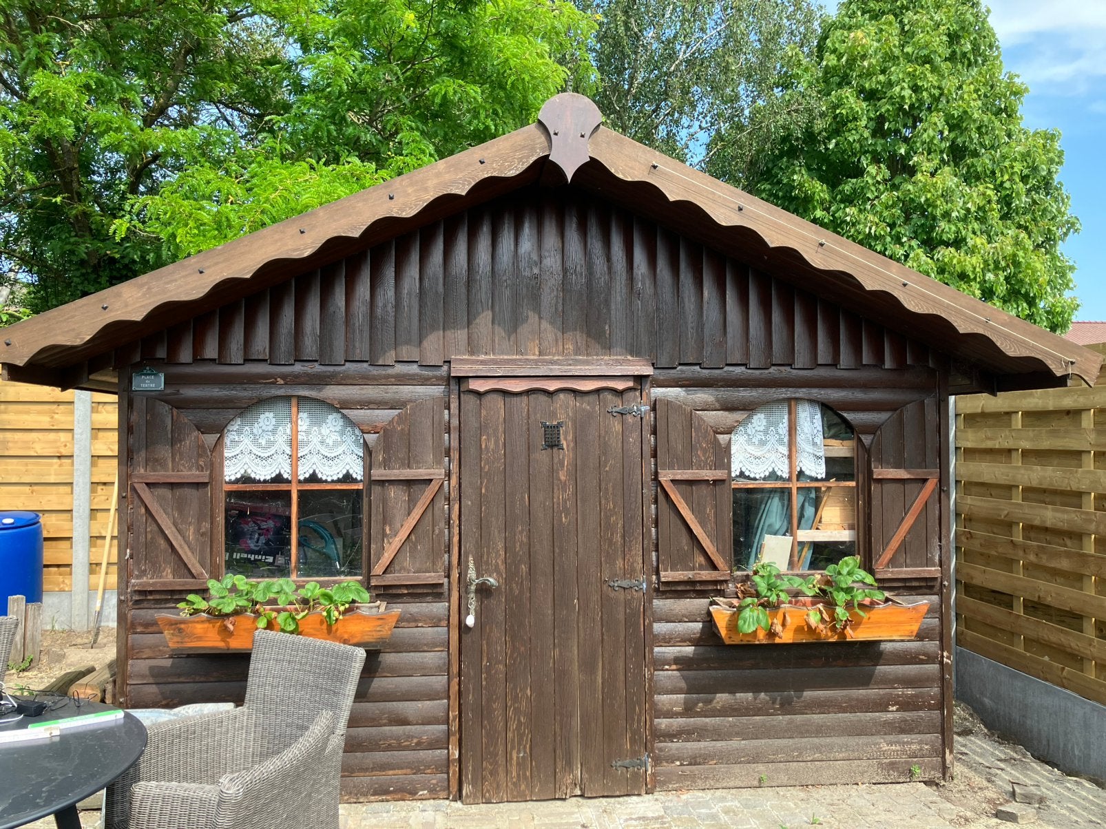 Gratis tuinhuis, Ophalen, 250 tot 300 cm, Hout, 200 tot 400 cm