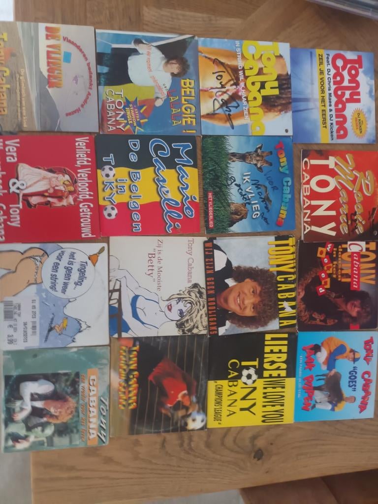 Lot tony cabana cd singels, 2 met handtekening, Cd's en Dvd's, Ophalen of Verzenden