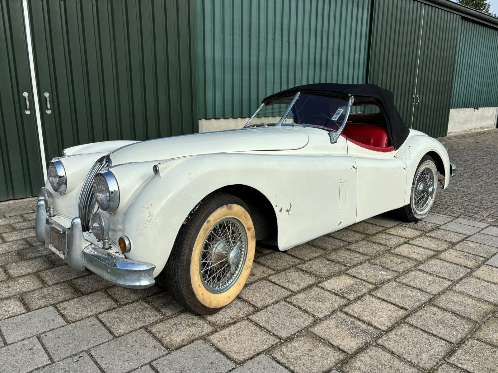 Jaguar XK140 Roadster 1956 OTS SE C TYPE HEAD MATCHING, Particulier, Jaguar, Te koop, Rood