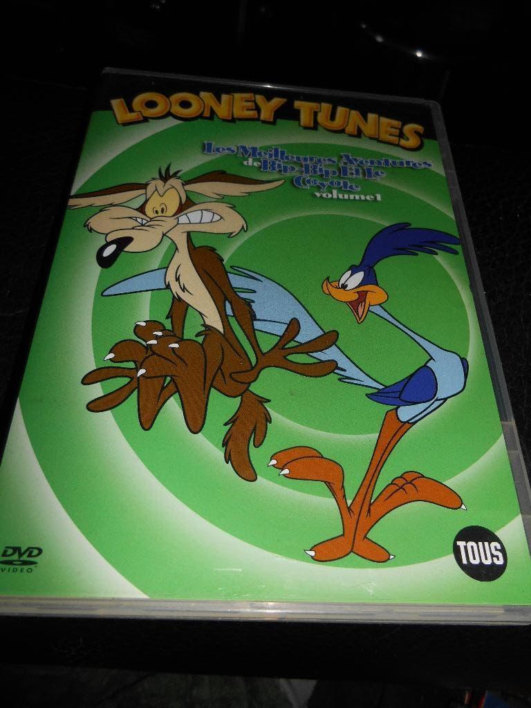 2 DVD Looney Tunes Bip-bip et le coyote + Bugs Bunny, Ophalen of Verzenden